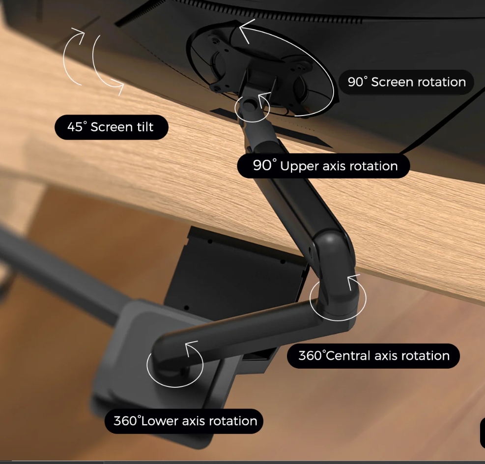 INGREM Floating Table (โต๊ะแบบลอย) สำหรับเกมเมอร์ ระบบไฟฟ้าปรับได้ต่ำสุด 56 CM thumbnail